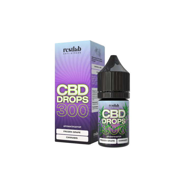 CBD Drops 300 мг Frozen Grape, виноград з прохолодою