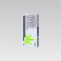 CBD батончик енергетичний протеїновий в глазурі 50 грам "Фінік+Льон+Цикорій"