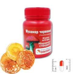 Мікродозінг Стандарт Мухомор червоний (Amanita muscaria) 60 капсул по 0,5 грама 2026